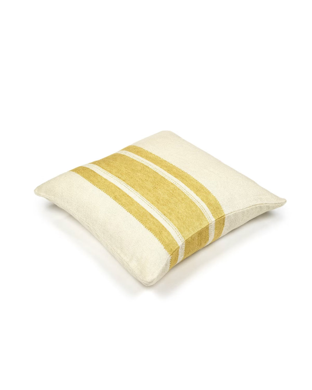 Mustard Stripe Putetrekk - 50x50 cm